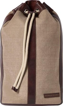 Brunello Cucinelli Water-resistant drawstring backpack in Leather at Nordstrom