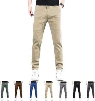 Generic Sirmale Multipants - High Stretch Multi-Pocket Durable Cargo Pants, Stretch Hiking Pants, Lightweight Outdoor Workout Pant (Khaki,XL)