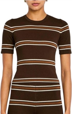 SER.O.YA Ry Knit Top In Brown