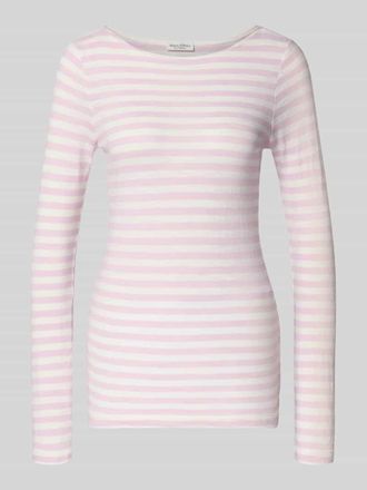 Marc O'Polo Regular Fit Langarmshirt aus reiner Baumwolle in Rosa, Gr&ouml;&szlig;e XXL