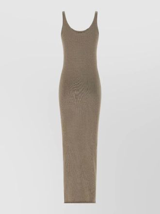 Entire studios knit rib dress scoop neckline sleeveless