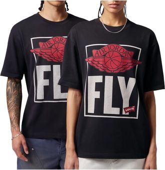 Nike Jordan Air Jordan x Levis Short Sleeve T-Shirt Black Red White IM6728-010