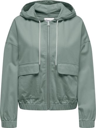 Only Parka ONLY ONLKENZIE-SOFT LIFE L/S JACKET CC PNT, Damen, Gr. XL, jadeite, Web, Obermaterial: 70% Lyocell, 30% Baumwolle, unifarben, regular fit normal