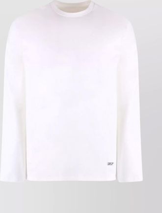 Jil Sander crew neck long sleeve cotton t-shirt