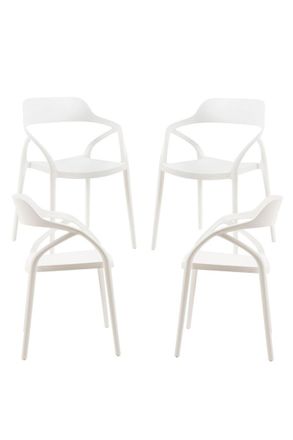 Regalos Miguel Packs Sillas Jard&iacute;n - Pack 4 Sillas Sily - Blanco