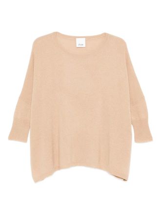 Allude crew-neck sweater - Neutrals