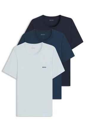 HUGO BOSS T-Shirt BOSS TShirtRN 3P Classic, Herren, Gr. L, open miscellaneous 971, Jersey, Obermaterial: 100% Baumwolle, regular fit, Rundhals, eingesetzt, Shir