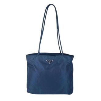 Prada Pre-owned Tote Bags, female, Blue, Size: ONE SIZE Pre-owned Vintage Shoulder Bag