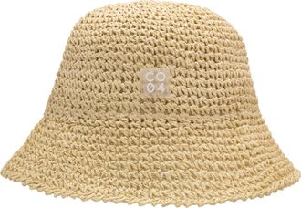 Chillouts Sonnenhut CHILLOUTS Riga Hat, Damen, Gr. S (M), beige (natural), Kunstfaser, unifarben, H&uuml;te Sonnenhut, Boho-Hut aus Papierstroh mit knautschbarem Des