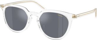 Prada PR D15Sd Zonnebril - Heren - Accessoires - Wit - Maat: 52 MM Polyamide