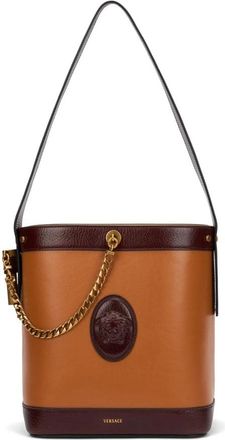 Versace Medusa Bucket Bag - Dames - Schoudertassen - Bruin - ONE Size - Leer - Tassen