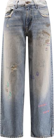 Paly Hollywood Lucky Stone-Washed Cotton Jeans-Uomo