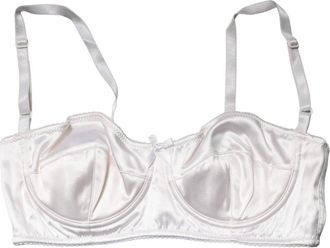 Dolce & Gabbana Semi-Pad Balconette BH met beugel - Dames - BHs - Wit - S - Polyester - Ondergoed