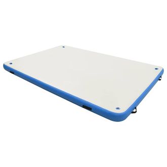 vidaXL Plataforma Flotante Inflable Azul Y Blanco 300x150x15 Cm Vidaxl