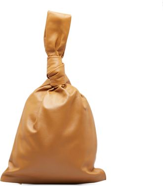 Bottega Veneta Pre-owned Womens Twist Top Handle Leather Bag - Tan - One Size