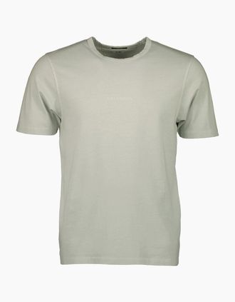 C.P. Company Mens Resist Dyed Logo Print T-Shirt - Green - Size: 36