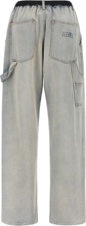 Maison Margiela Double-Waist Cargo Denim Jeans - Light Blue