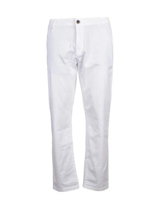 La Martina White Stretch Cotton Pants