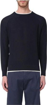 Eleventy Heren, Truien, Blauw, Maat: S Katoen