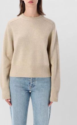 Extreme Cashmere cashmere cropped ribbed crew neck jumper