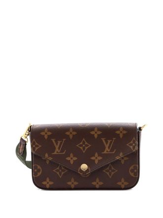 Louis Vuitton Felicie Strap & Go Handbag Monogram Canvas crossbody bag - Marrone