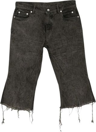 Rick Owens Dames, Korte broeken, Grijs, Maat: W27 Denim