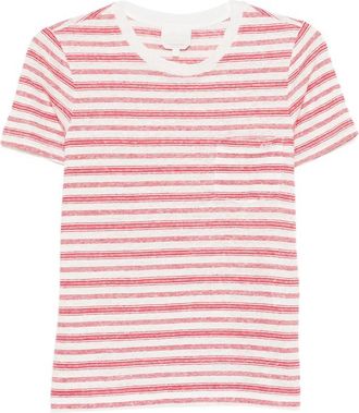 A.P.C. A. p.c. Striped Pocket T-shirt