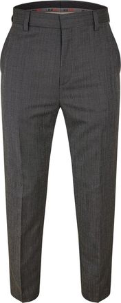 HUGO BOSS Hugo Heren Katoenen Rechte Pantalon (Grijs)
