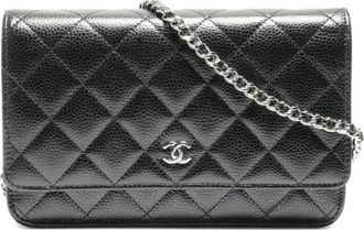 Chanel Borsa a spalla con catena anni 21-25 - Nero
