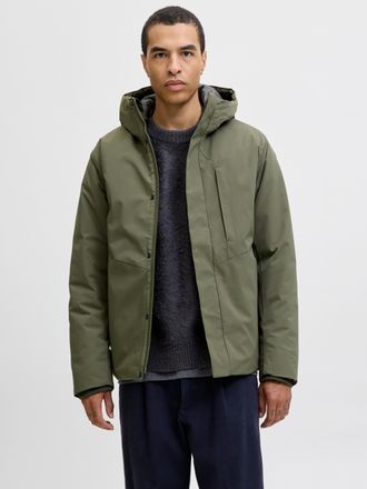 Jack & Jones Outdoorjacke JACK & JONES JJEKEEN JACKET AW25 SN, Herren, Gr. L, grape leaf, Web, Obermaterial: 100% Polyester, unifarben, regular fit h&uuml;ftbedeckend, 