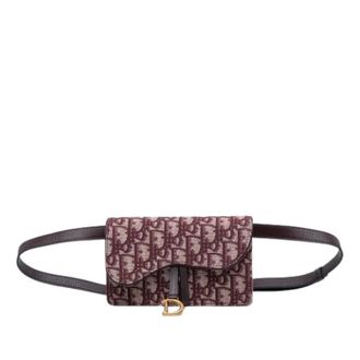 Dior Pre-owned Belt Bags, female, Red, Size: ONE SIZE Pre-owned Canvas Belt Bag