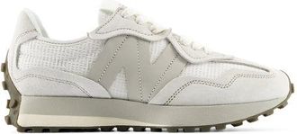 New Balance Unisex 327W in Bianco/Grigio, Pelle Scamosciata/Rete, Taglia 37.5