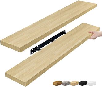 Sorbus Set Of 2 Extra-Large Floating Shelves