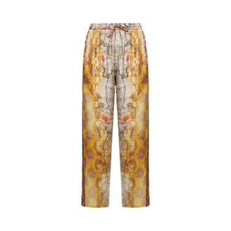 Pierre-Louis Mascia Straight Trousers, female, Yellow, Size: XS Aloe 10959 Pantalone