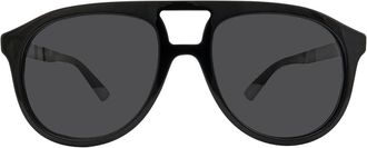 Gucci Grey Pilot Mens Sunglasses GG1320S 004 54
