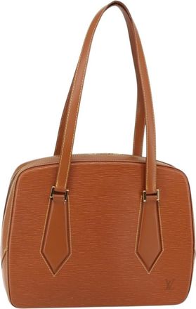 Louis Vuitton Voltaire Handbag Epi Leather Brown Leather Handbag (Pre-Owned)
