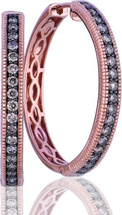 Le Vian Ladies Chocolate Diamonds Earrings set in 14K Strawberry Gold