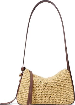 Tory Burch Small Romy Straw Shoulder Bag in Natural at Nordstrom