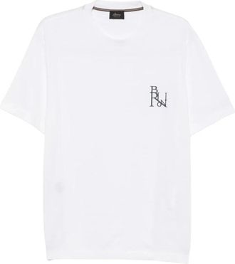 Brioni Trui - Heren - T-shirts - Wit - 2XL - Tops
