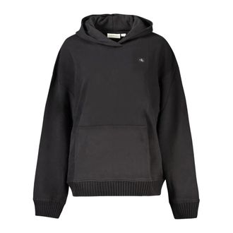 Calvin Klein Black Hoodie with Logo Application