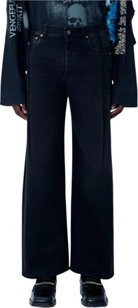 VETEMENTS Reconstructed Jeans - Heren - Loose Fit Jeans - Zwart - W32 - Katoen - Jeans