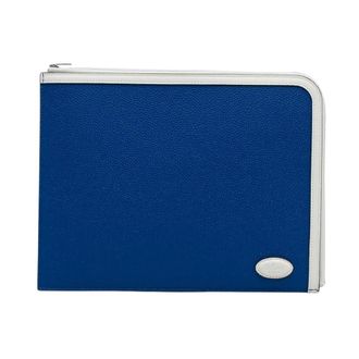 Mulberry Pre-owned Zip Clutch - Dames - Pre-owned - Blauw - Maat: ONE Size Leer