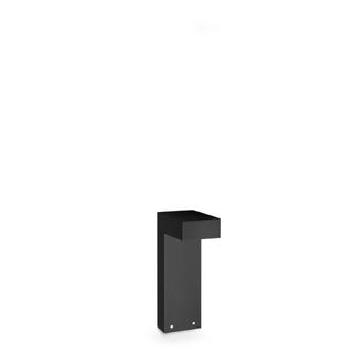 Netlighting Sirio 30cm Outdoor Pedestal Light Black 1x GX53 IP65