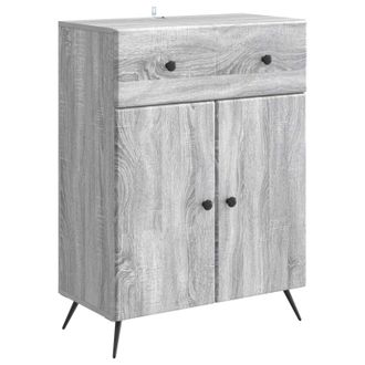 vidaXL Aparador Gris Sonoma 66 X 34,5 X 90 Cm Madera De Ingenier&iacute;a Vidaxl