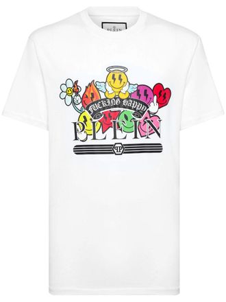 Philipp Plein graphic-print T-shirt - men - Cotton - XXXL - White