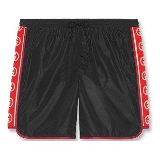 Gucci Retro Double G Webbing Shorts Unisex Black 577800-XHABJ-1082