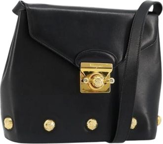 Ferragamo Pre-owned Cross Body Bags, female, Black, Size: ONE SIZE Pre-owned Shoulder Bag