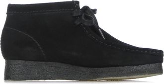 Clarks Zwarte Su&egrave;de Wallabee Boot Hoge Mocassin - Heren - Veterlaarzen - Zwart - 45 EU - Su&egrave;de - Schoenen
