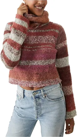 Free People My Girl Turtleneck Sweater In Sunburst Combo