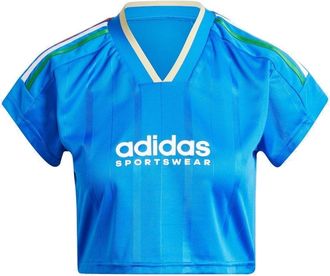 adidas (WMNS) adidas Tiro Cut 3-Stripes Crop Jersey Asia Sizing Asia Sizing Blue White IX9562